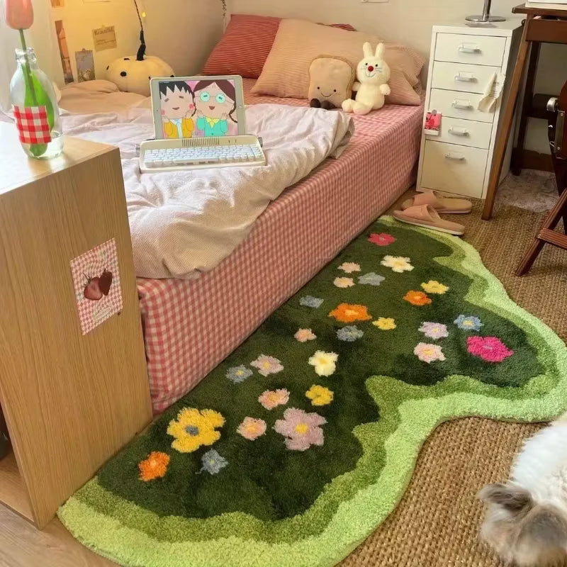 Wavy Floral Rug