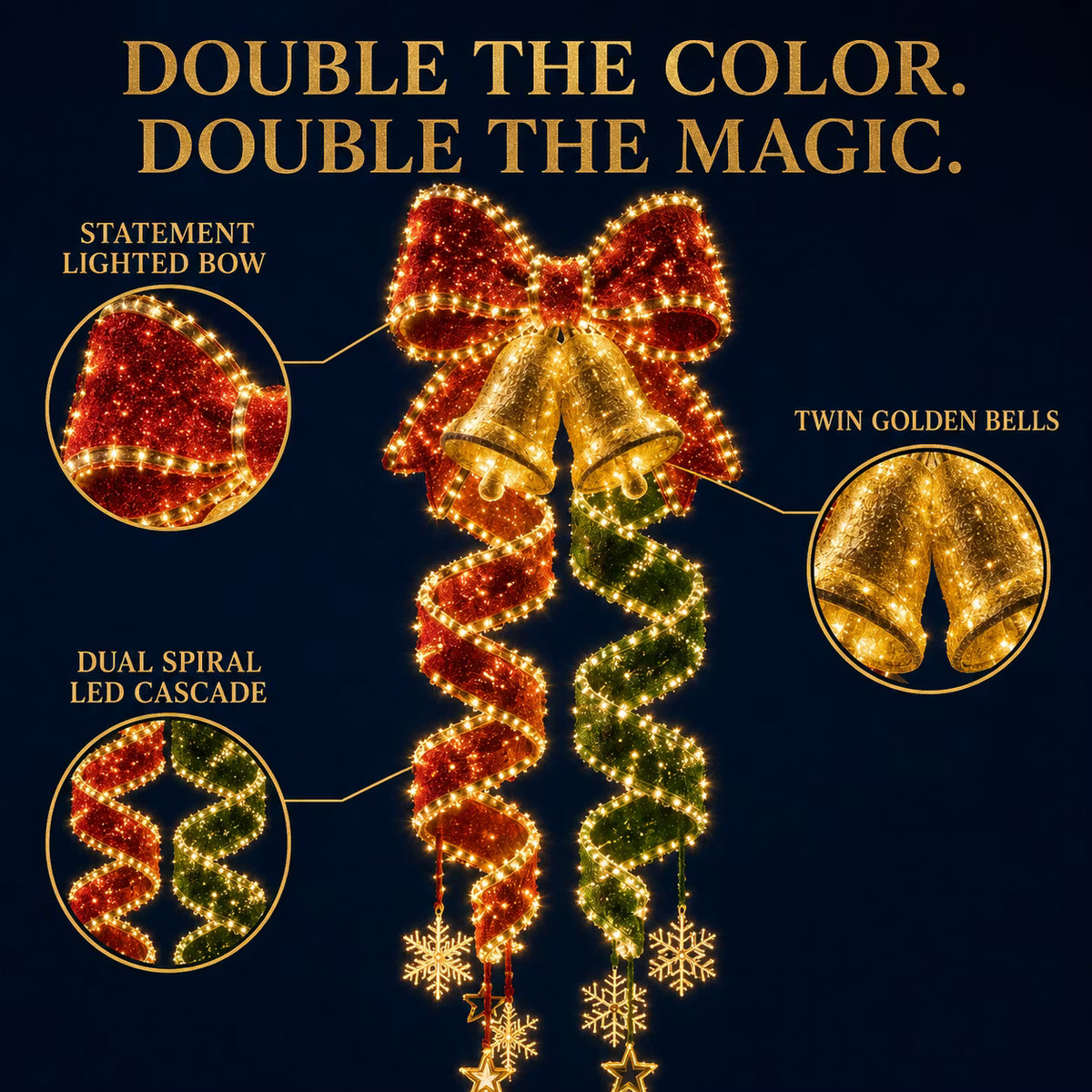 🎄Christmas Magic Spiral Hanging LED Light Collection