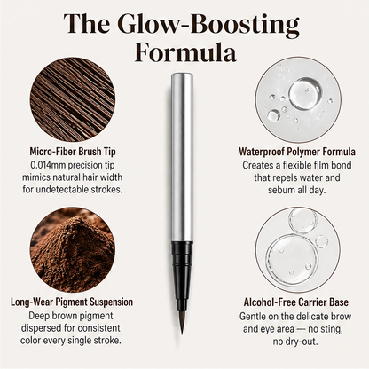 Ultra-fine 4-in-1 waterproof liner pen for brows, eyes & hairline + buy 1 get 1 free