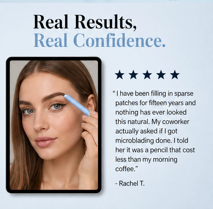 2-in-1 Waterproof microblading brow pen with tint brush