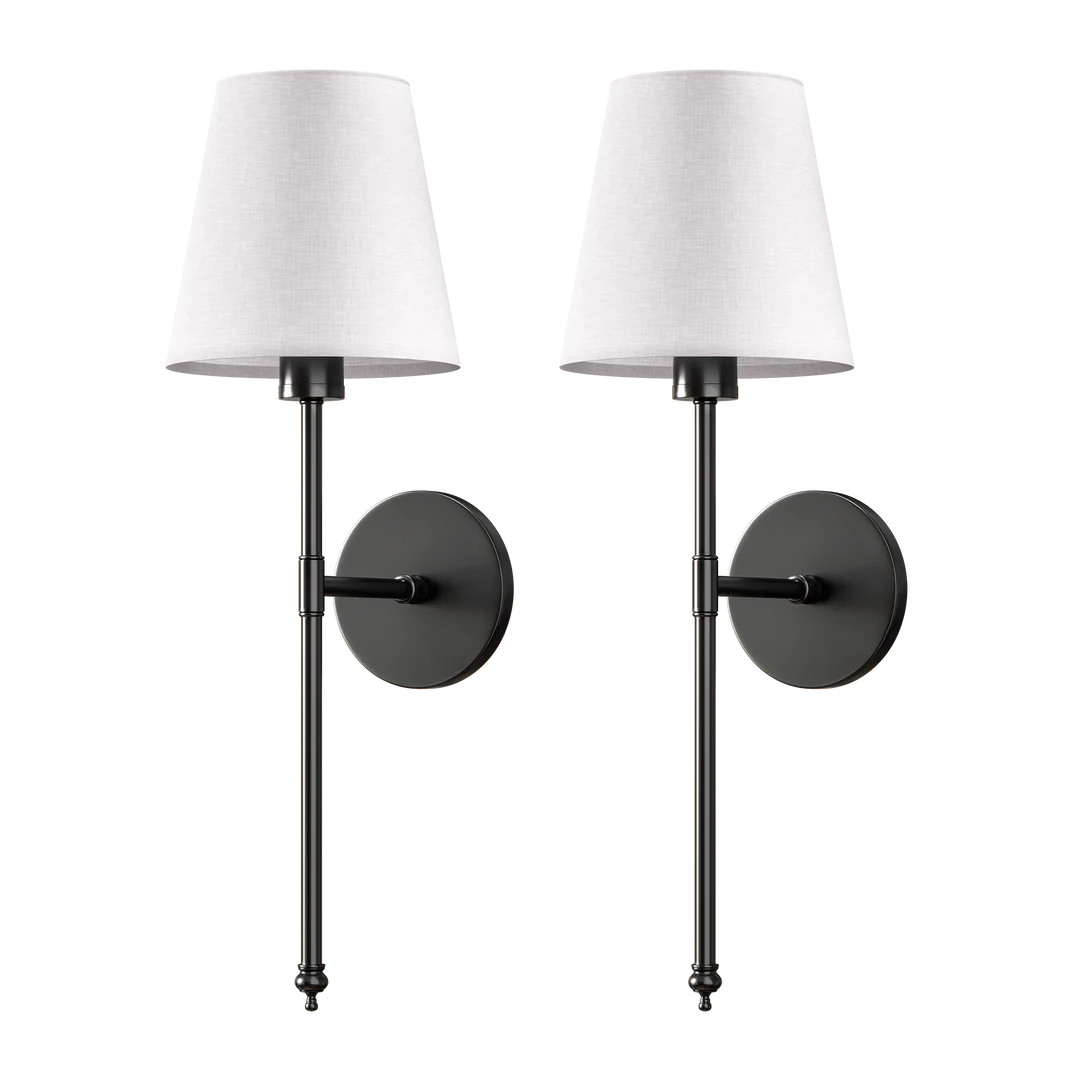 Wireless LED Wall Sconce for Bedside & Bedroom Inspo | Classic Shaded