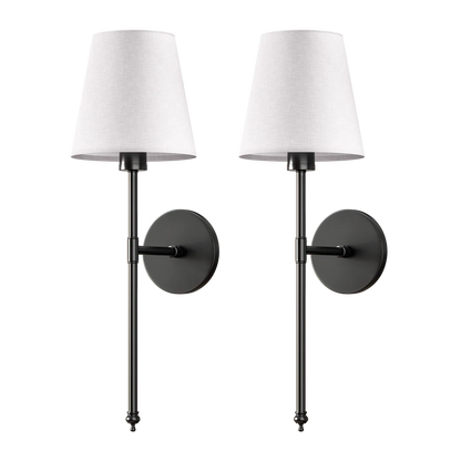 Wireless LED Wall Sconce for Bedside & Bedroom Inspo | Classic Shaded