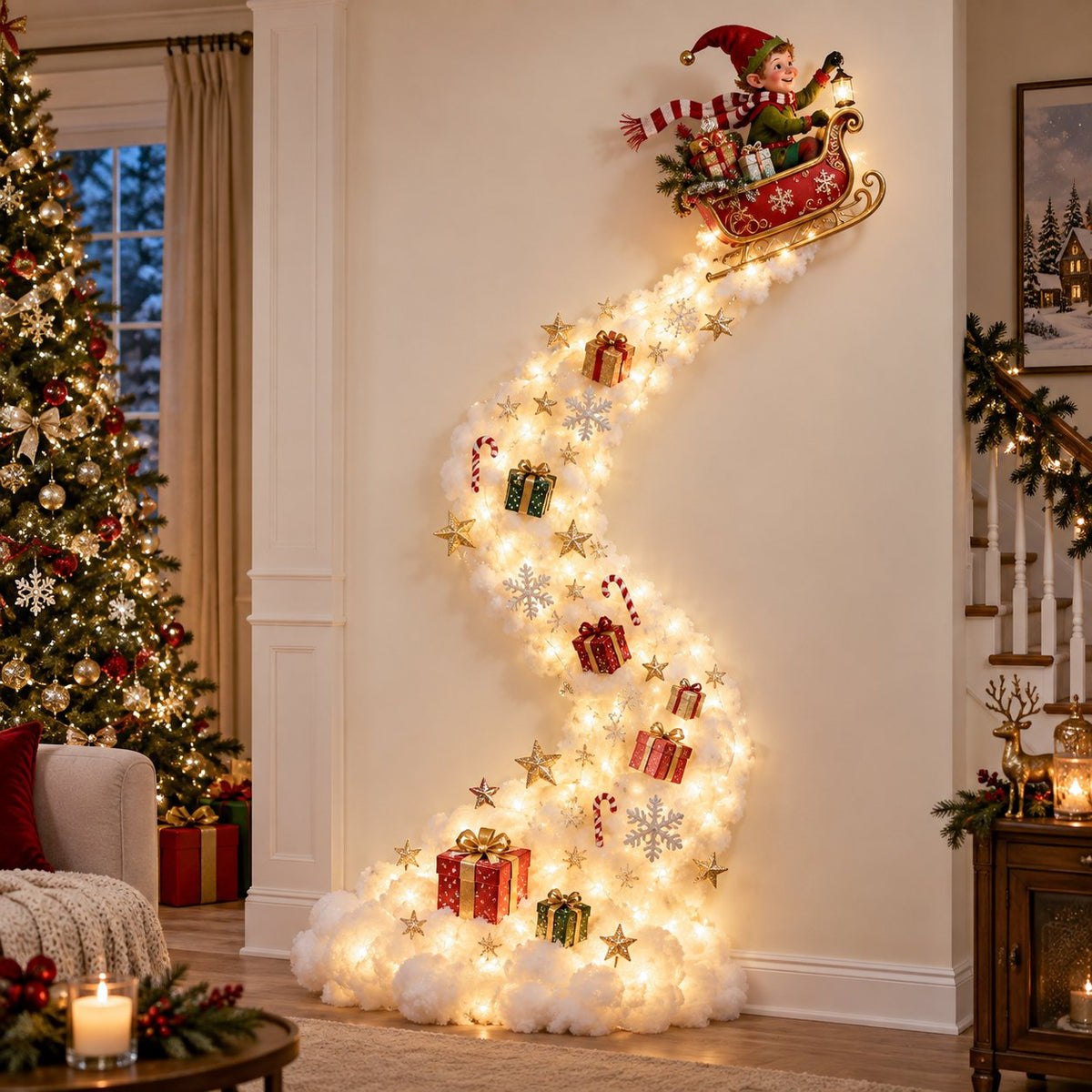 GlowHaven – Christmas Magic Trail Wall Light