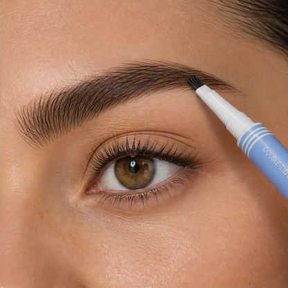 2-in-1 Waterproof microblading brow pen with tint brush