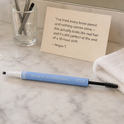 2-in-1 Waterproof microblading brow pen with tint brush
