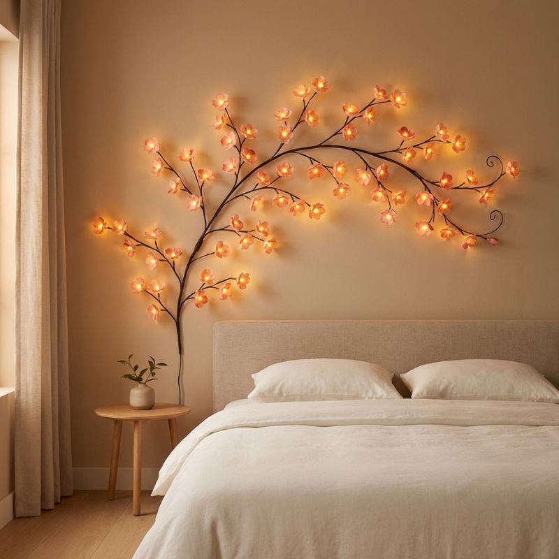 BLOOMDUSK™ – BENDABLE CHERRY BLOSSOM VINE LED WALL LIGHT