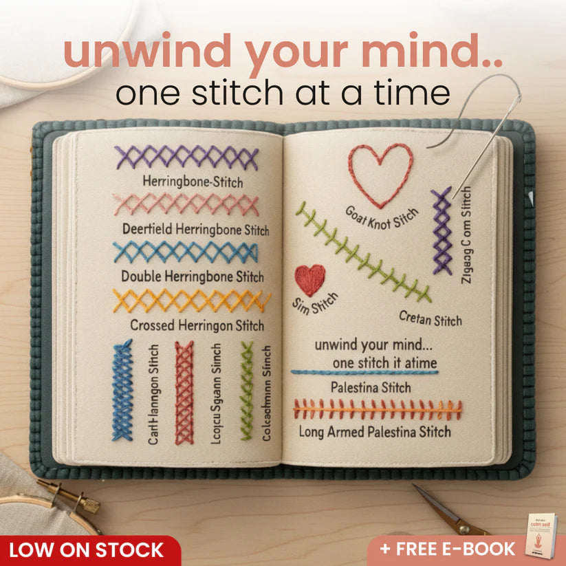 🔥 🌈Beginner-Friendly💕 Embroidery Stitch Book