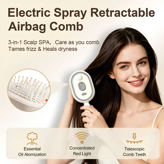 3-in-1 Electric Spray Air Cushion Massage Comb