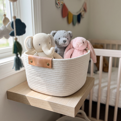 Tapered Cream Rope Basket - 13"