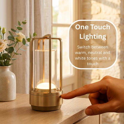Sora Minimalist Lantern – Cordless Ambient LED Lamp