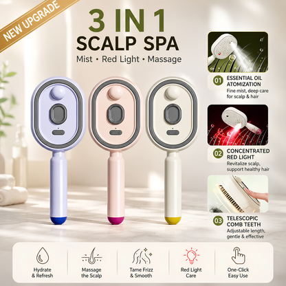 3-in-1 Electric Spray Air Cushion Massage Comb