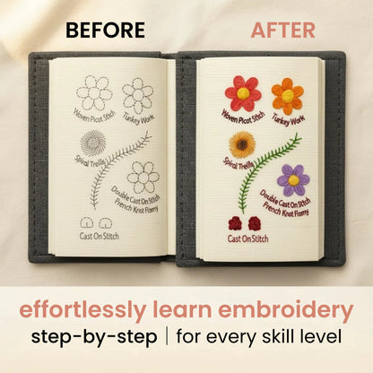 🔥 🌈Beginner-Friendly💕 Embroidery Stitch Book