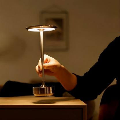 Luma Solis Cordless Minimalist Table Lamp - Rechargeable LED Accent Light