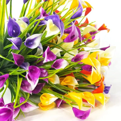 Elegant Calla Lily Bouquet – Lifelike UV Resistant Indoor/Outdoor Decor