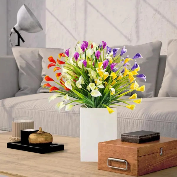 Elegant Calla Lily Bouquet – Lifelike UV Resistant Indoor/Outdoor Decor