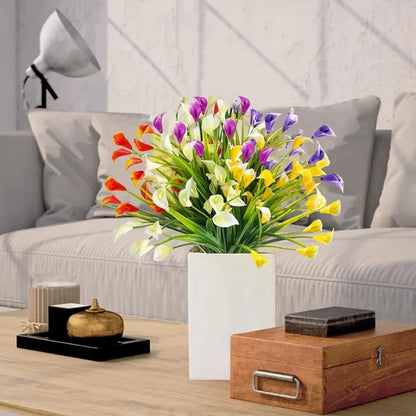 Elegant Calla Lily Bouquet – Lifelike UV Resistant Indoor/Outdoor Decor