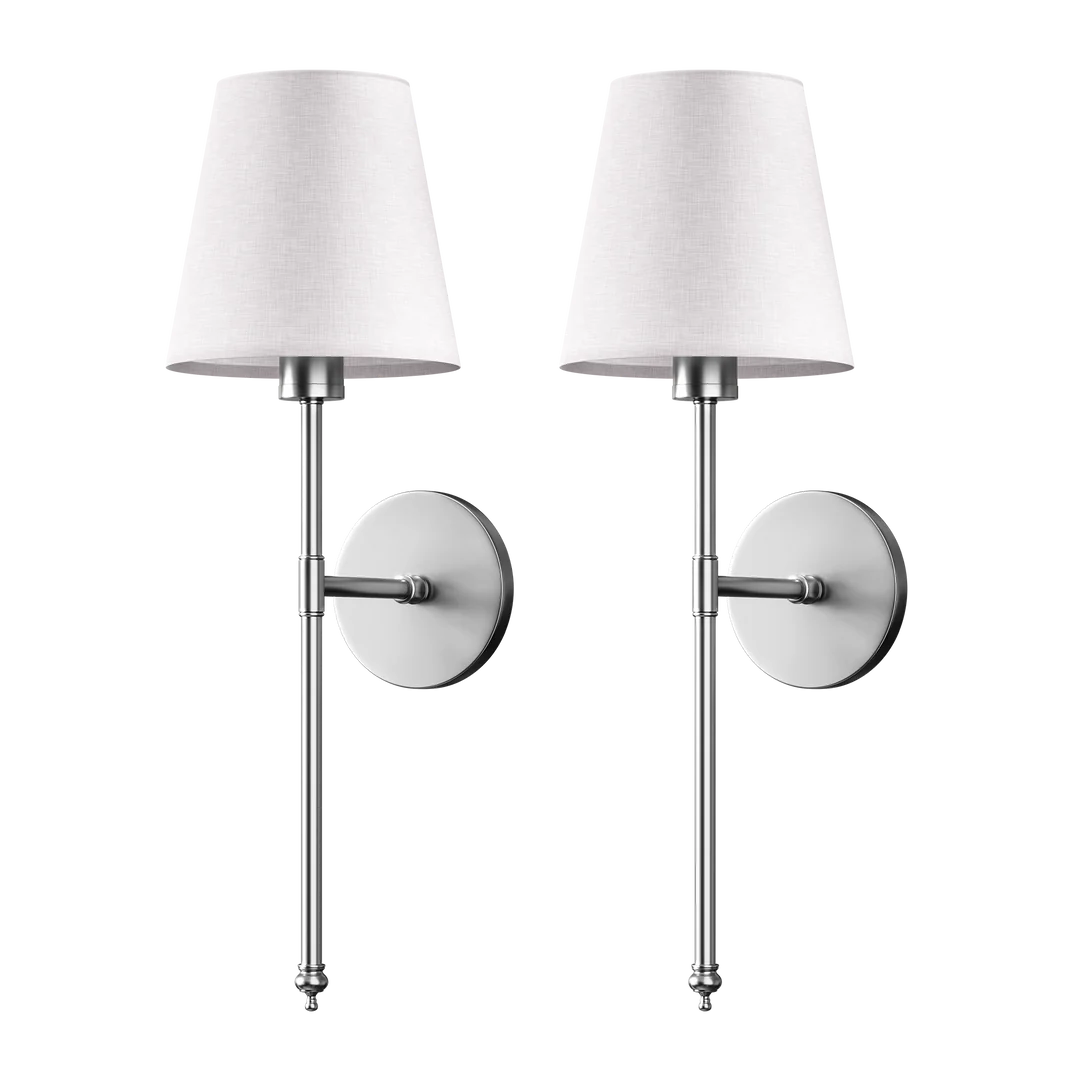 Wireless LED Wall Sconce for Bedside & Bedroom Inspo | Classic Shaded