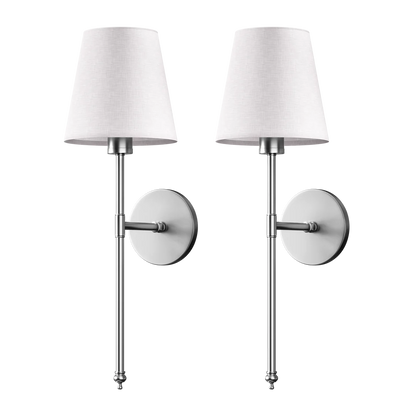 Wireless LED Wall Sconce for Bedside & Bedroom Inspo | Classic Shaded