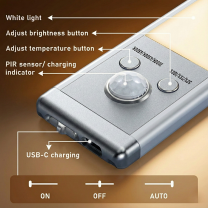 Aura Glow Bar | Minimalist Motion Sensor LED Light