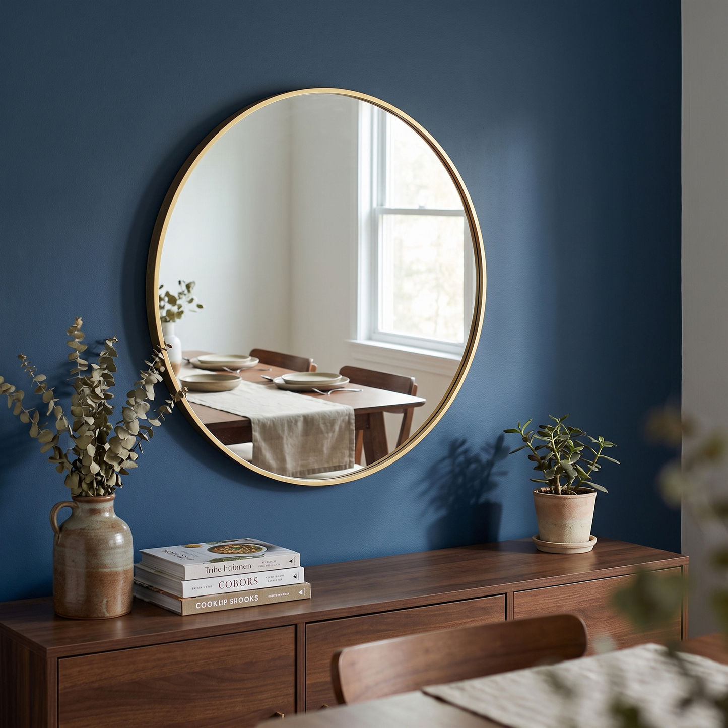 Aesthetic Round Wall Mirror