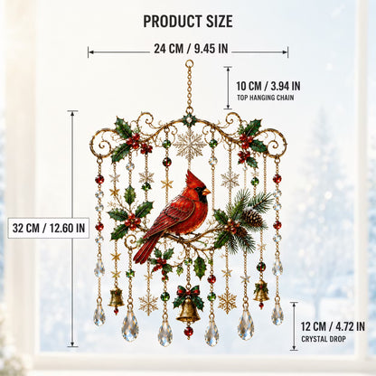 Handmade Christmas Stained Glass Window Hanging