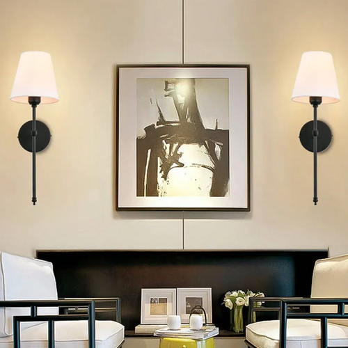 Wireless LED Wall Sconce for Bedside & Bedroom Inspo | Classic Shaded