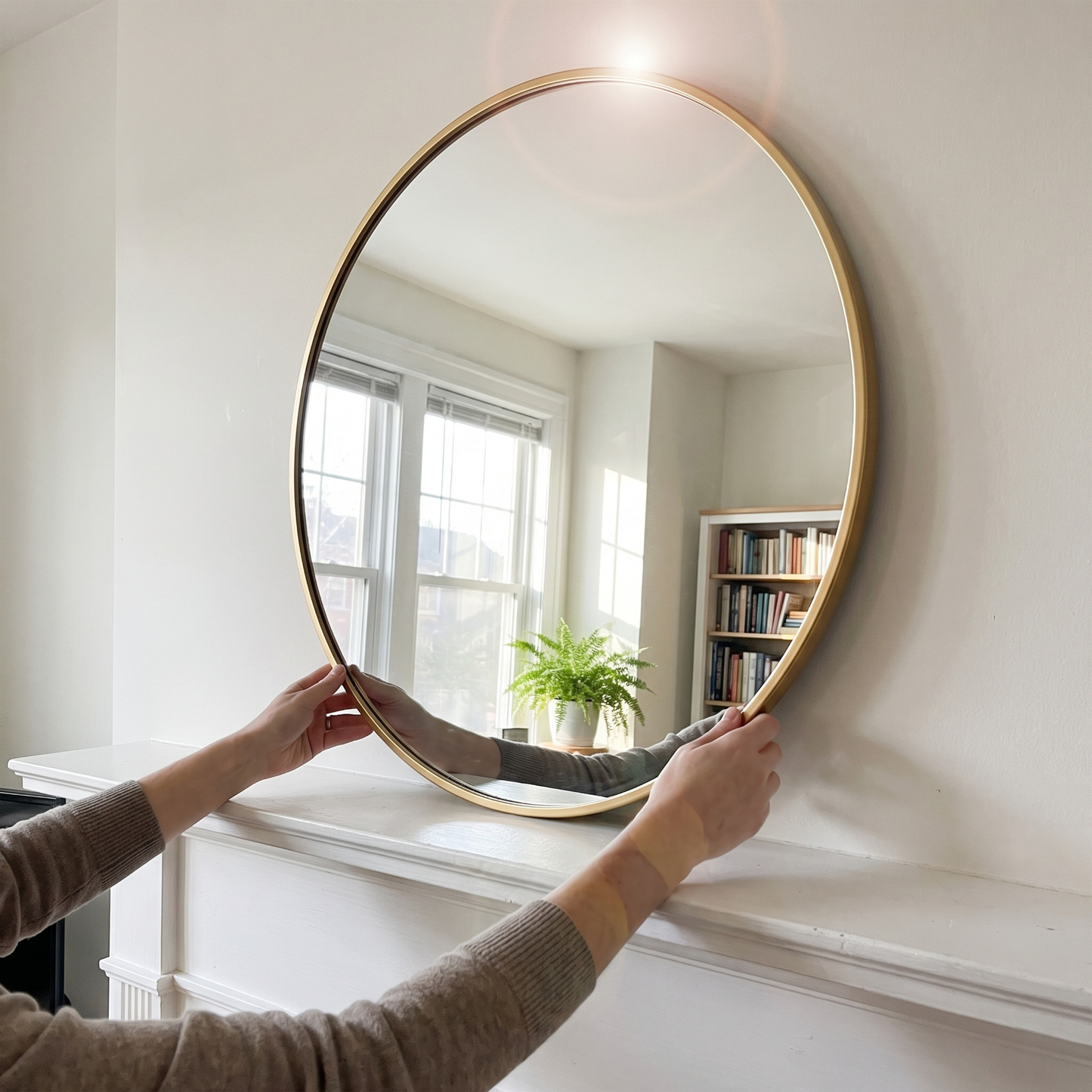 Aesthetic Round Wall Mirror