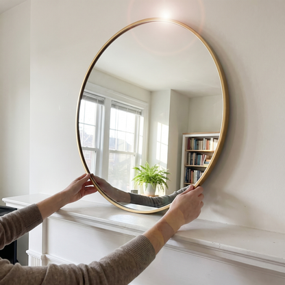 Aesthetic Round Wall Mirror