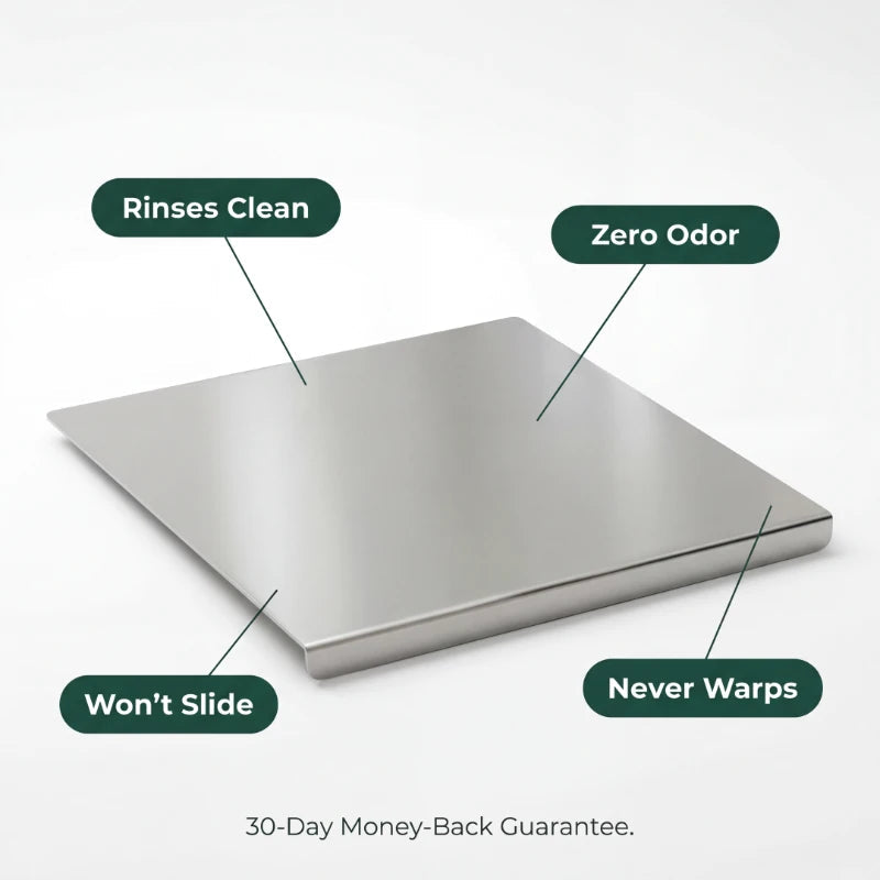 Stainless Steel Countertop Chopping Board