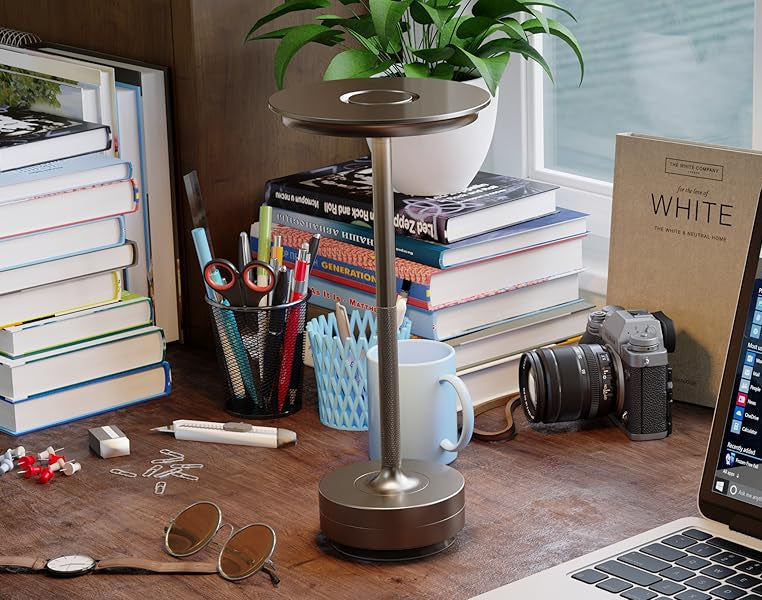 Luma Solis Cordless Minimalist Table Lamp - Rechargeable LED Accent Light