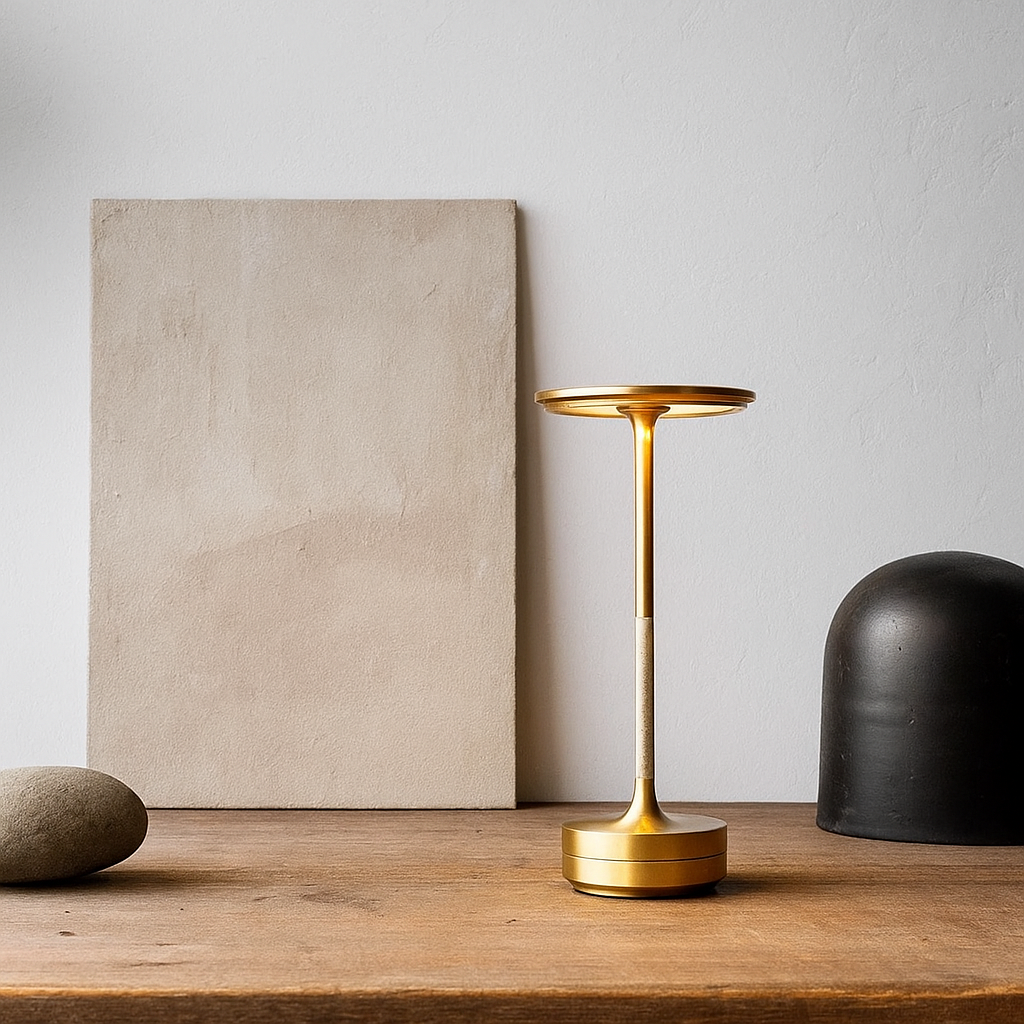 Luma Solis Cordless Minimalist Table Lamp - Rechargeable LED Accent Light