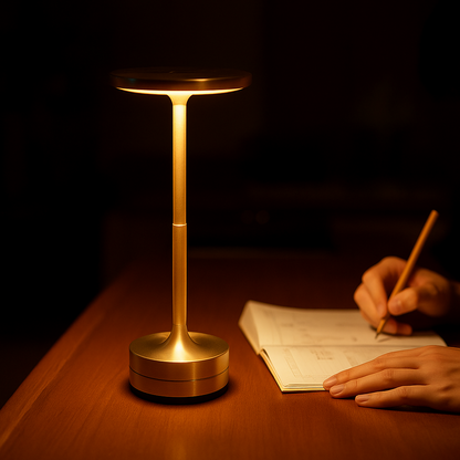 Luma Solis Cordless Minimalist Table Lamp - Rechargeable LED Accent Light