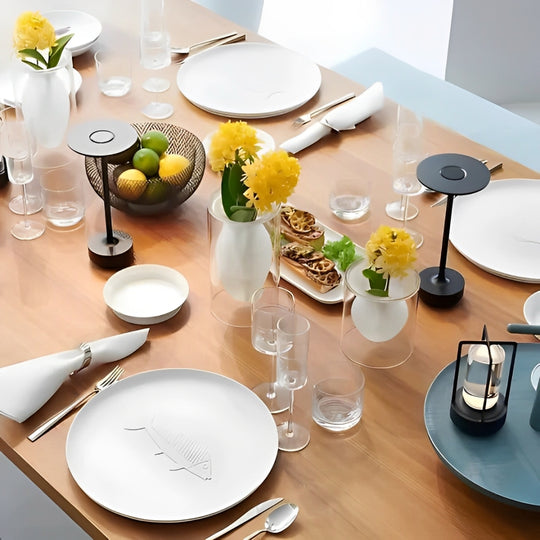 Luma Solis Cordless Minimalist Table Lamp - Rechargeable LED Accent Light