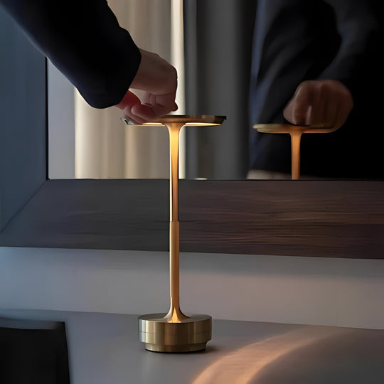 Luma Solis Cordless Minimalist Table Lamp - Rechargeable LED Accent Light