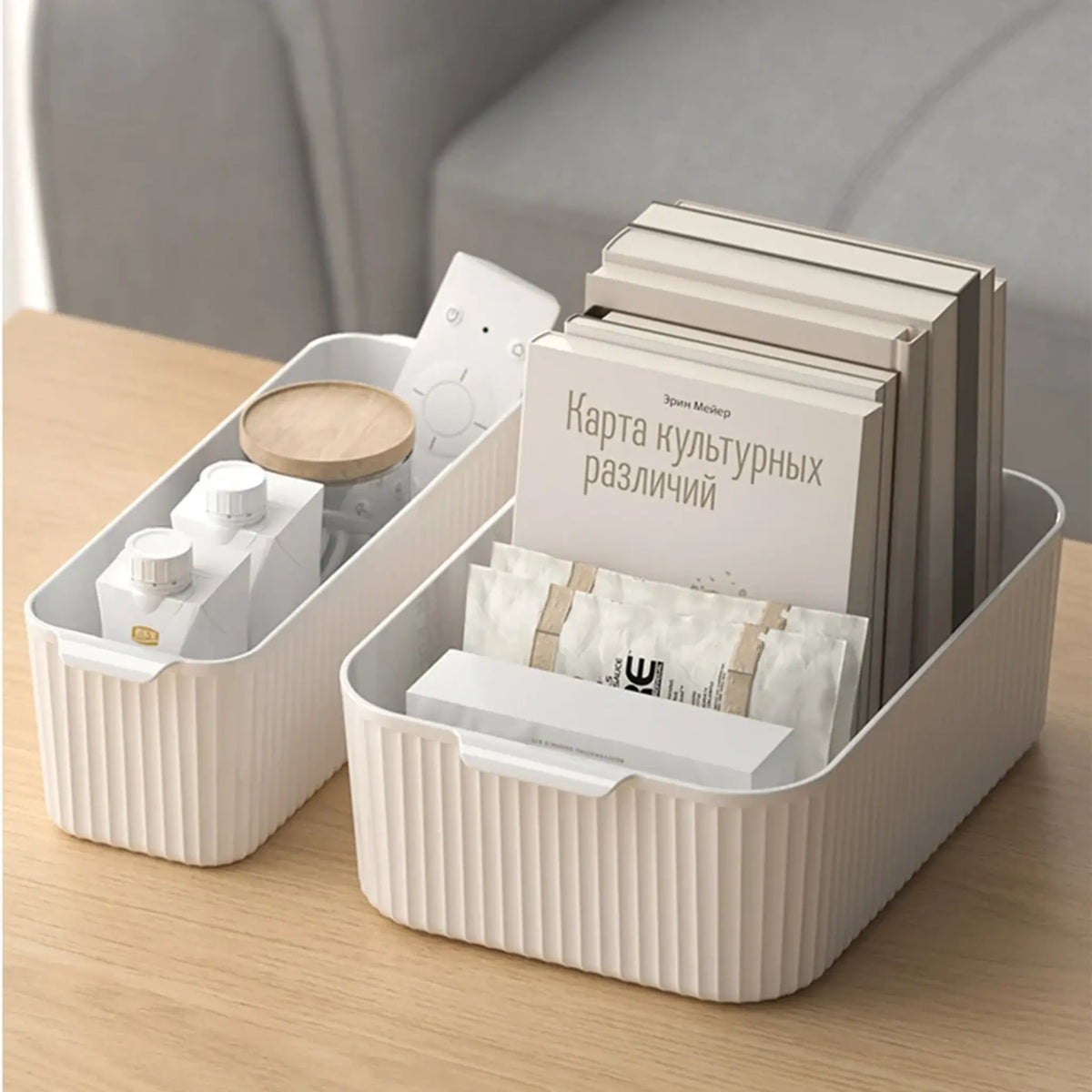 Multifunctional Storage Box with Handle | Kitchen & Bathroom Organizer
