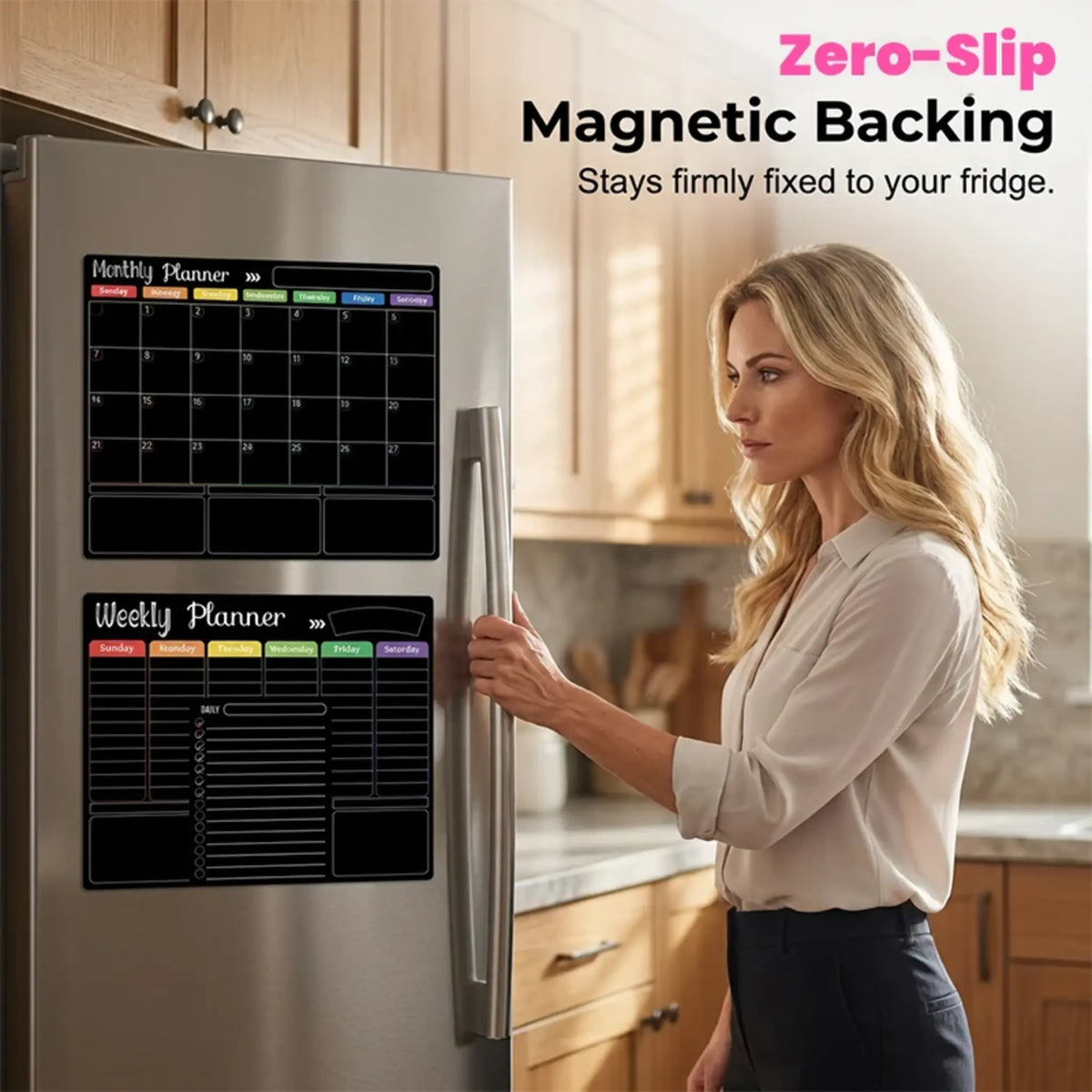 Magnetic Fridge Calendar Planner Set