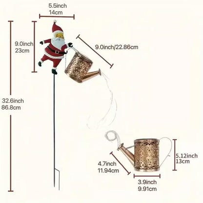 Christmas Solar Kettle Lights Garden Lawn Decorative Lights