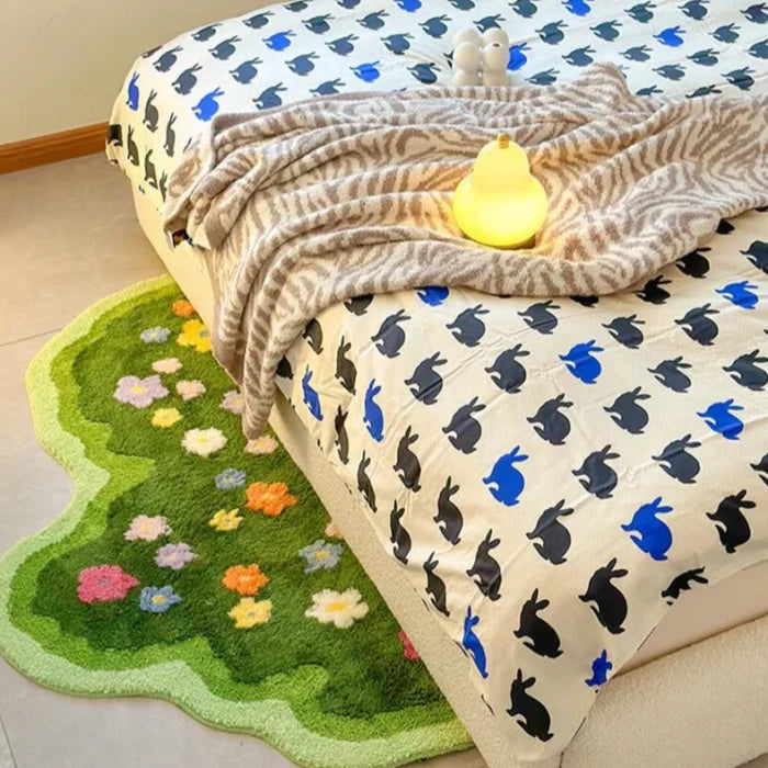 Wavy Floral Rug