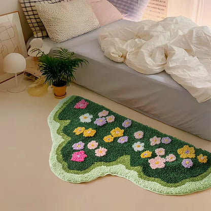 Wavy Floral Rug