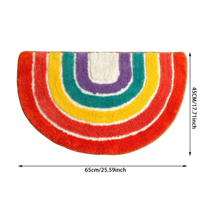 Fluffy Rainbow Rug