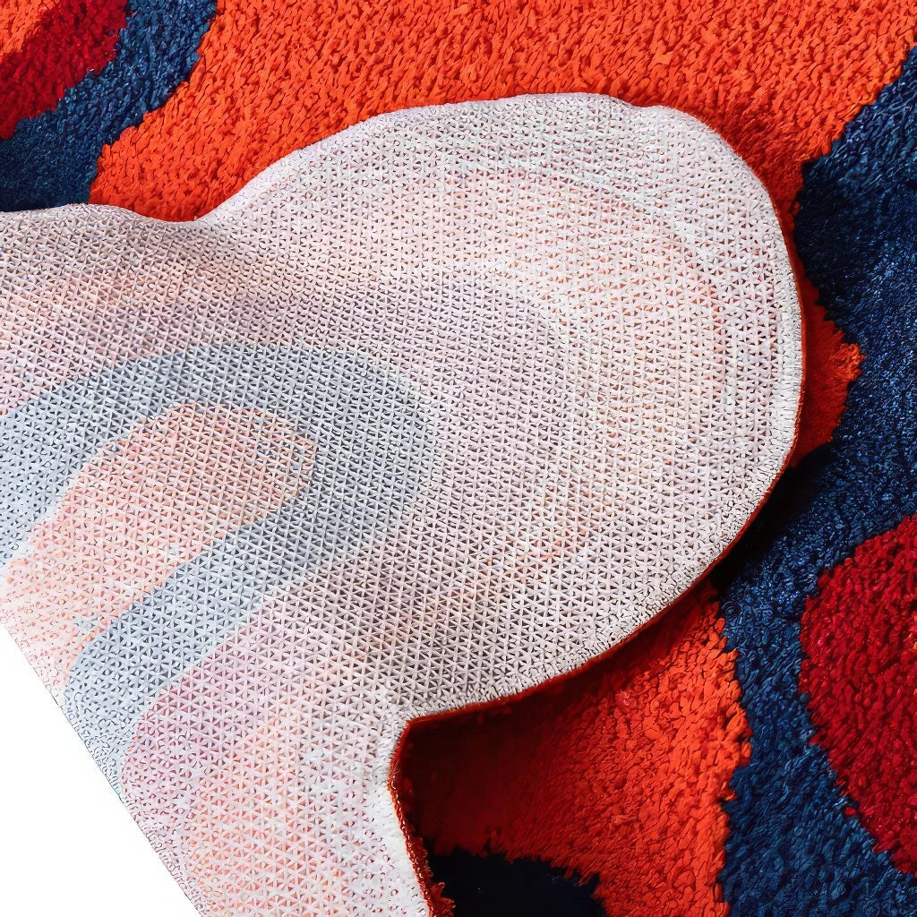 Abstract Blob Tufted Accent Rug