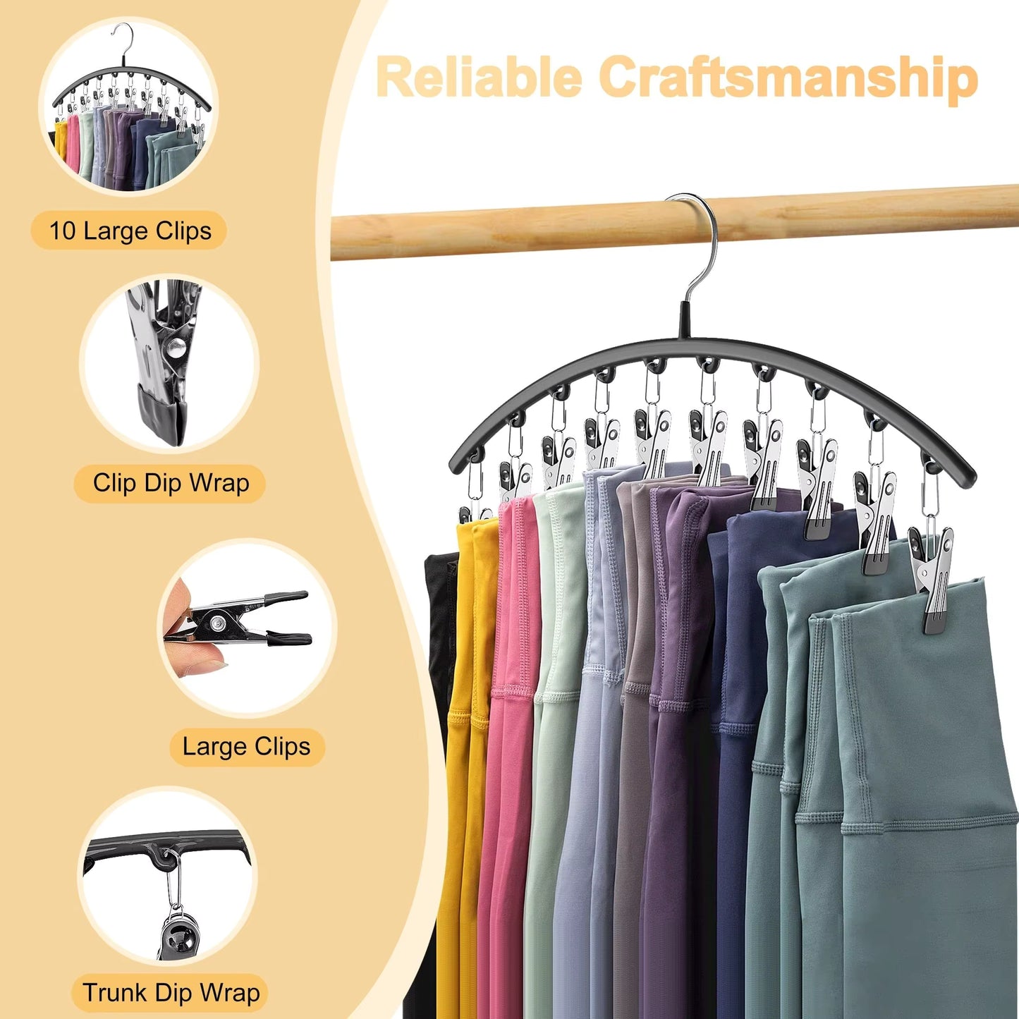 Curved Leggings Hanger Organizer
