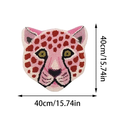 Preppy Pink Leopard Rug