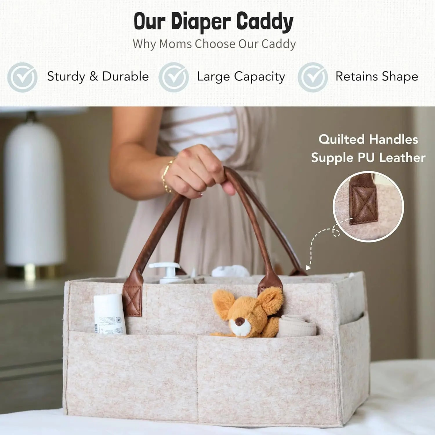 Baby Felt Nursery Organizer Caddy