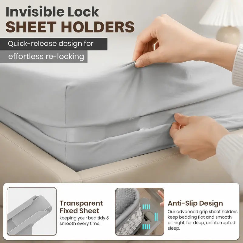 4-Pack Heavy Duty Bed Sheet Clips