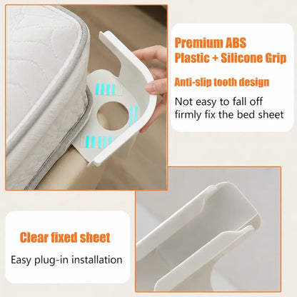 4-Pack Heavy Duty Bed Sheet Clips