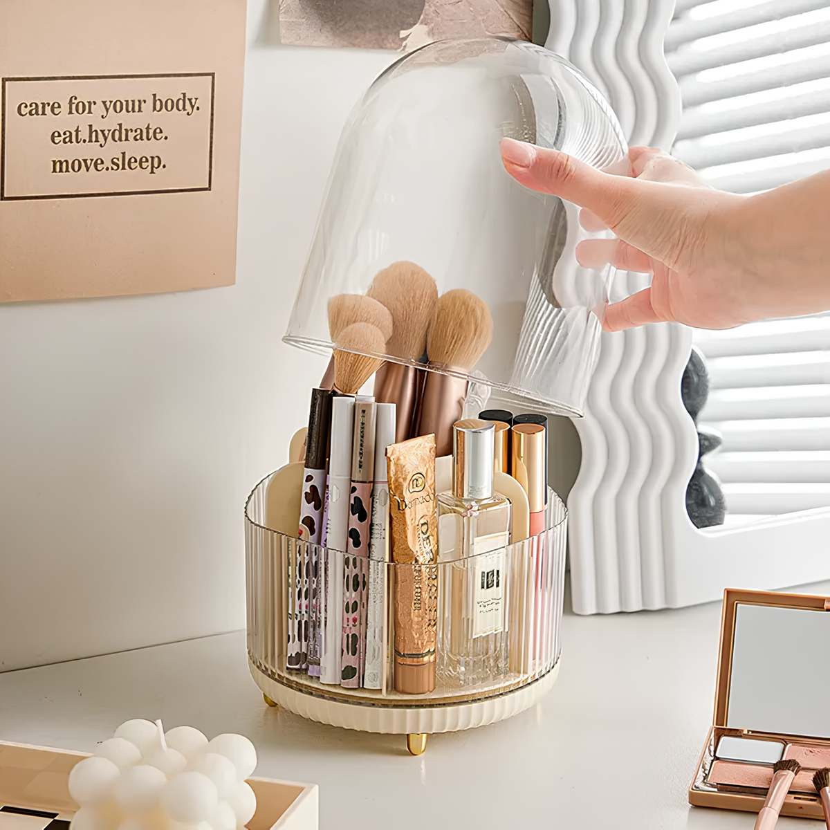 Transparent Make Up Storage Box