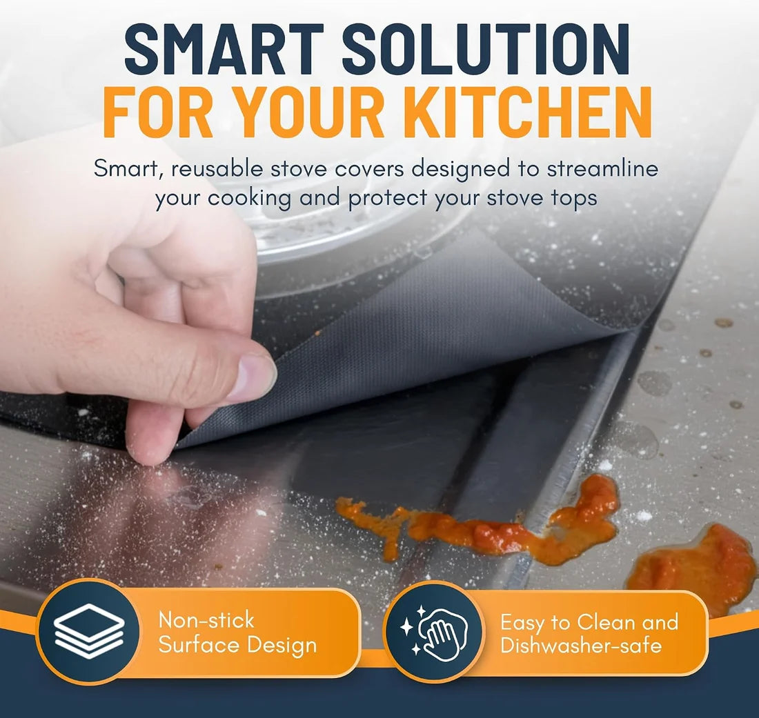 Reusable Gas Stove Burner Liners (Set of 4)