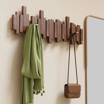 Wooden Coat Rack Wall Mounted Sticks