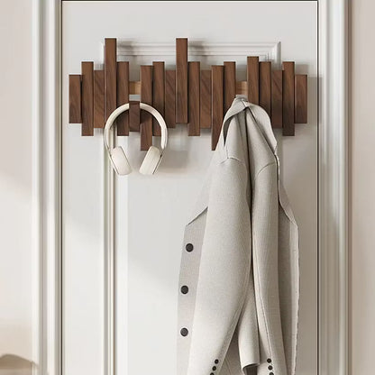 Wooden Coat Rack Wall Mounted Sticks